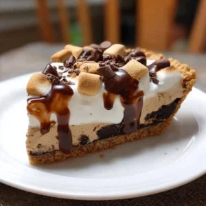 Ultimate Giant S’mores Cookie Dough Pie with chocolate and marshmallows