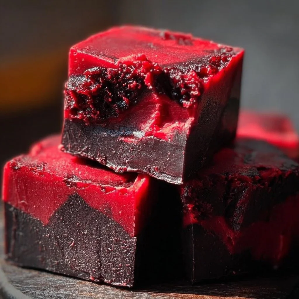Delicious homemade Vampire Fudge for Halloween festivities