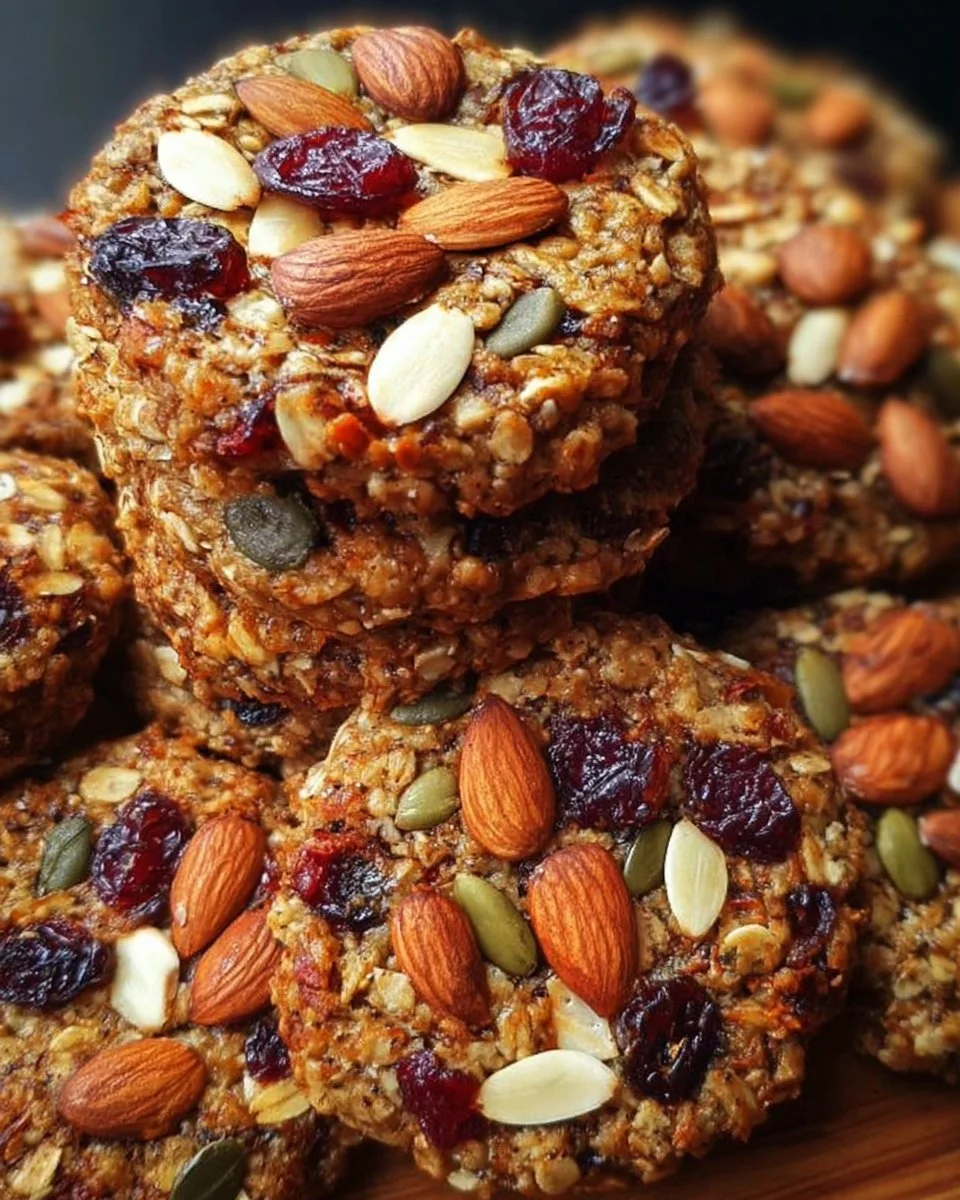 Healthy Nut & Seed Energy Cookies enriched with nuts and seeds for energy