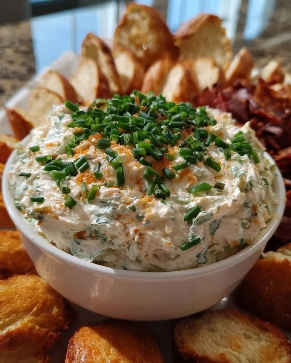 Delicious Neiman Marcus Dip served in a bowl with fresh ingredients