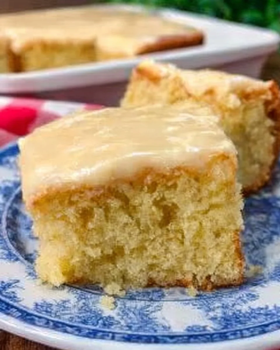 Delicious Buttermilk Texas Sheet Cake topped with creamy frosting