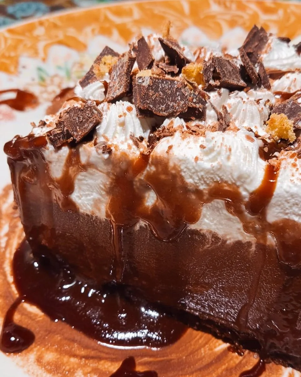 Decadent chocolate dessert showcasing rich textures and flavors.