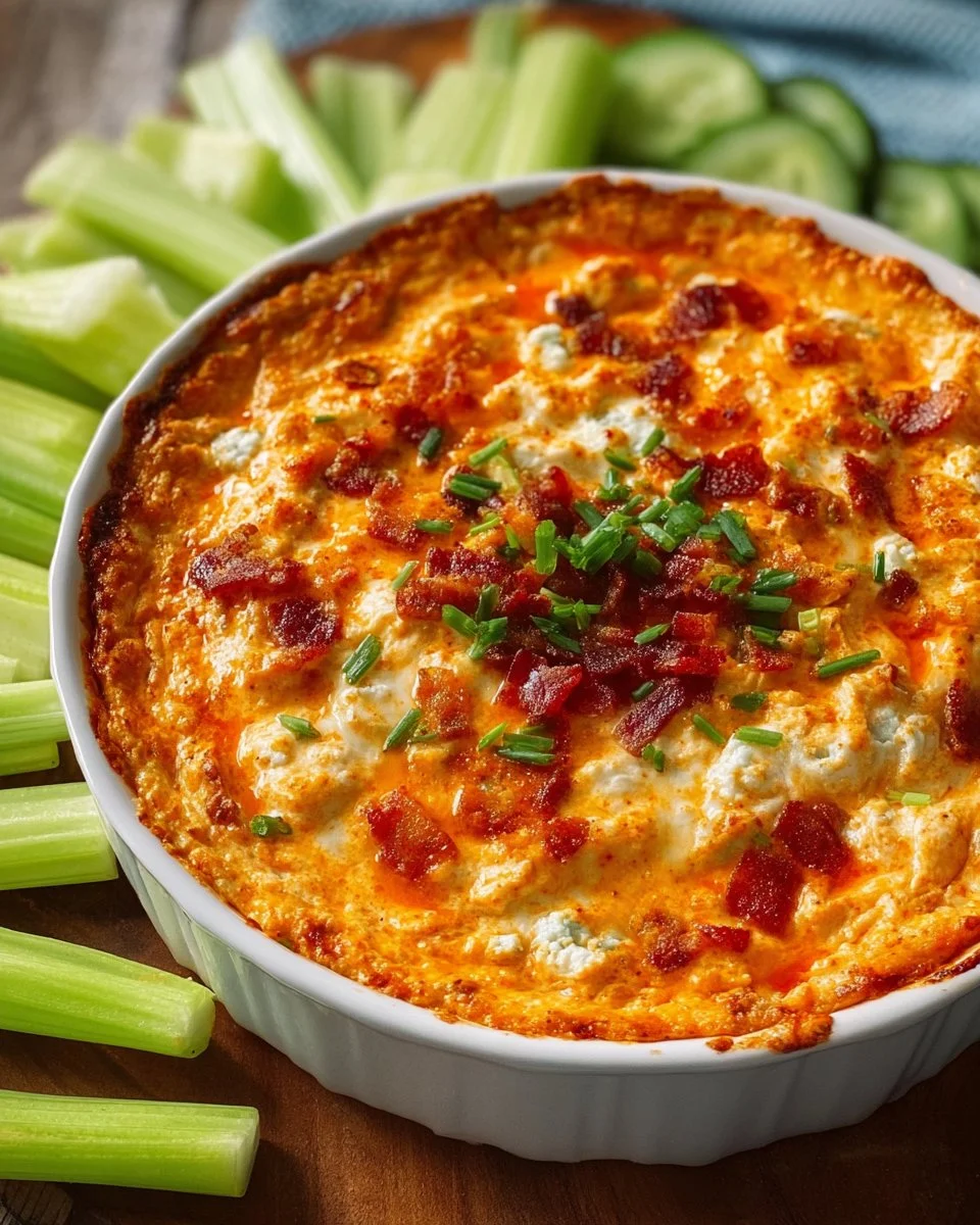 Delicious Keto Buffalo Chicken Dip served in a bowl with tortilla chips