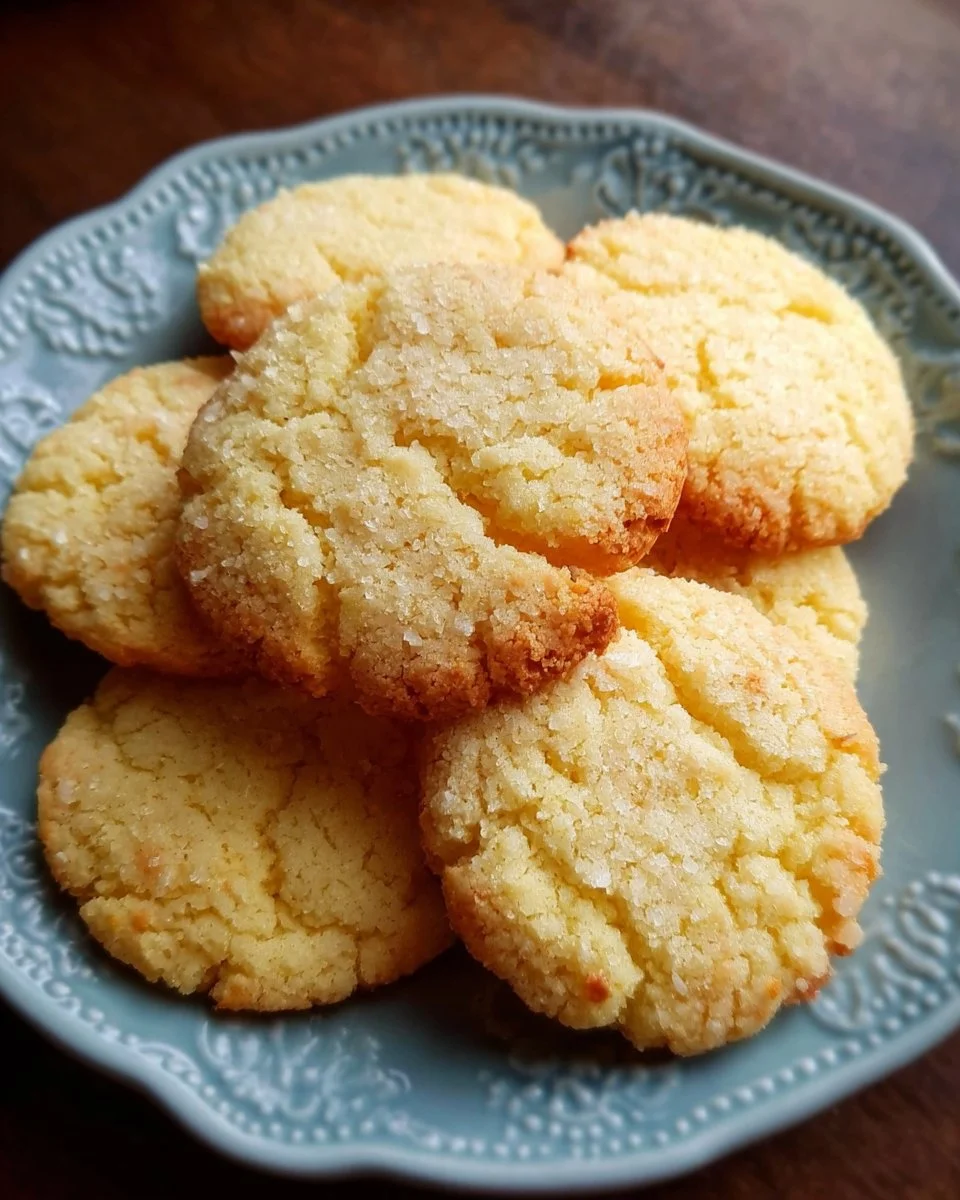 Homemade Keto Butter Cookies on a plate, low-carb and delicious
