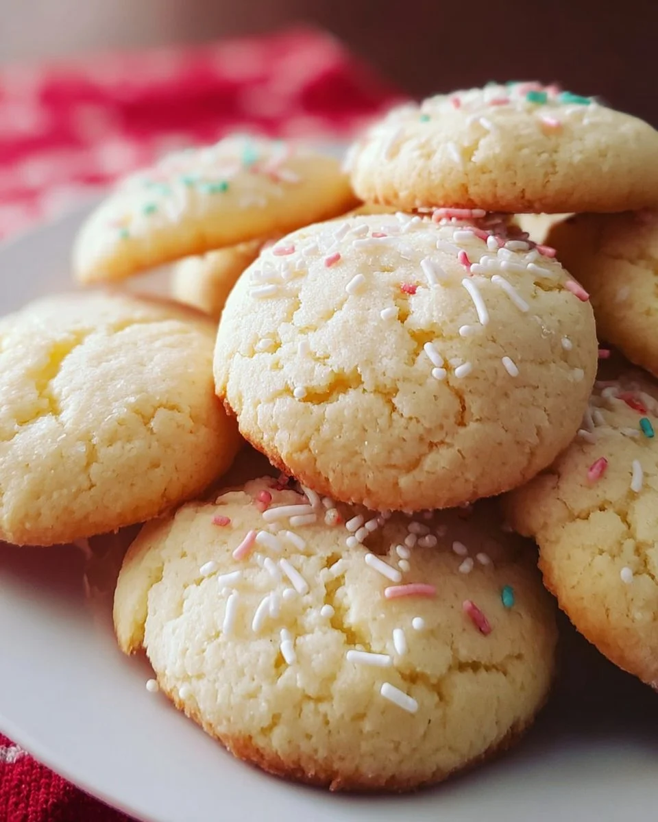 Deliciously soft Keto Ricotta Cookies on a plate, perfect for low-carb diets.