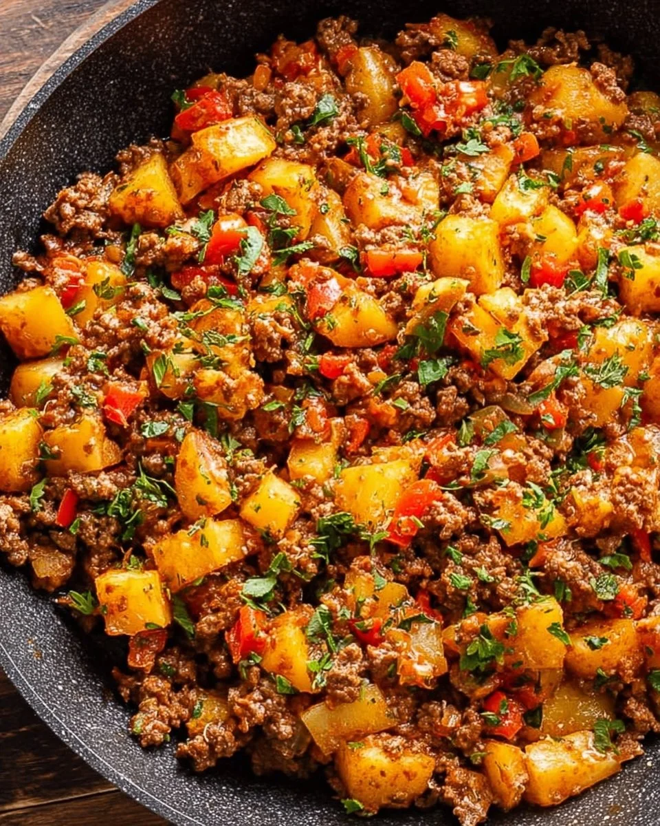 Mexican Ground Beef & Potatoes