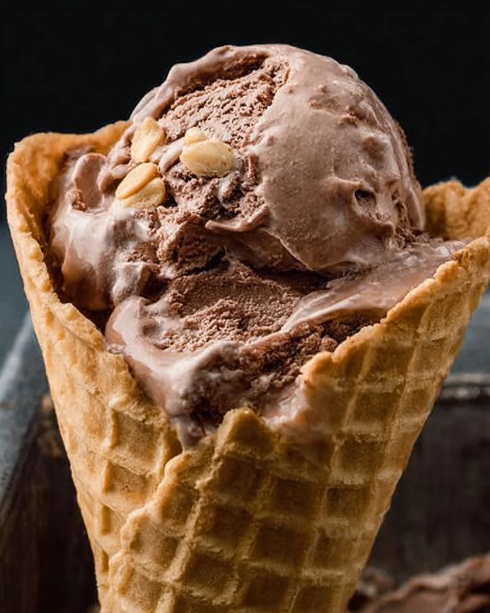 No Churn Chocolate Peanut Butter Ice Cream
