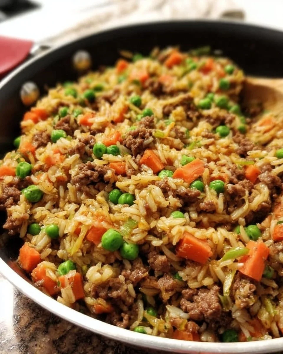 One-Pan Asian Ground Beef and Rice
