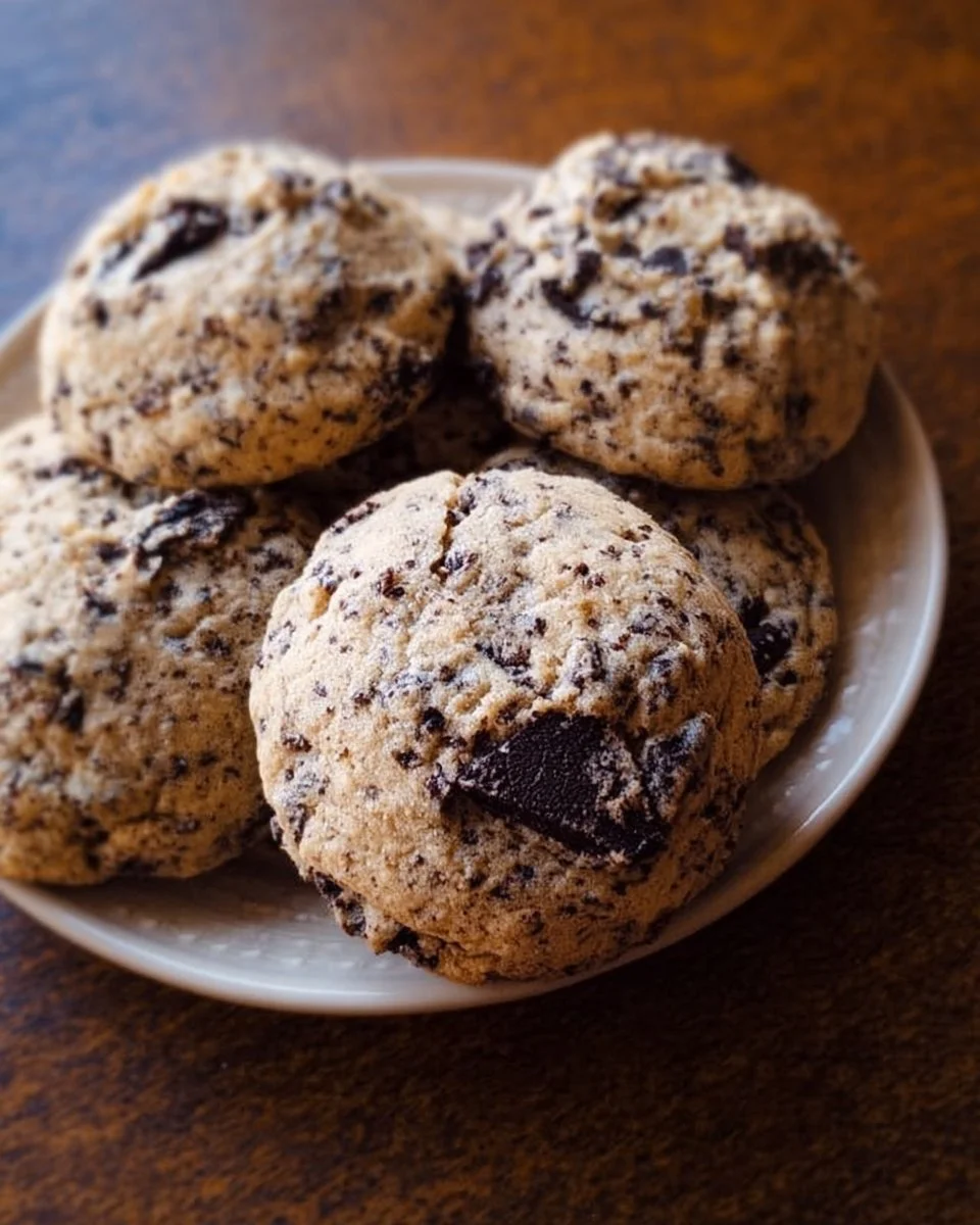Oreo chocolate chip cookies fresh out of the oven