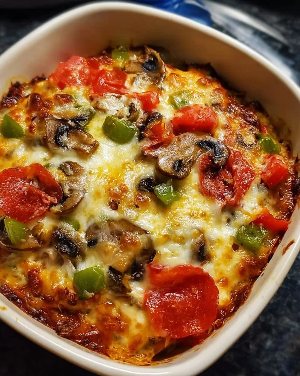 Healthy cottage cheese pizza bowl meal prep for quick and nutritious meals