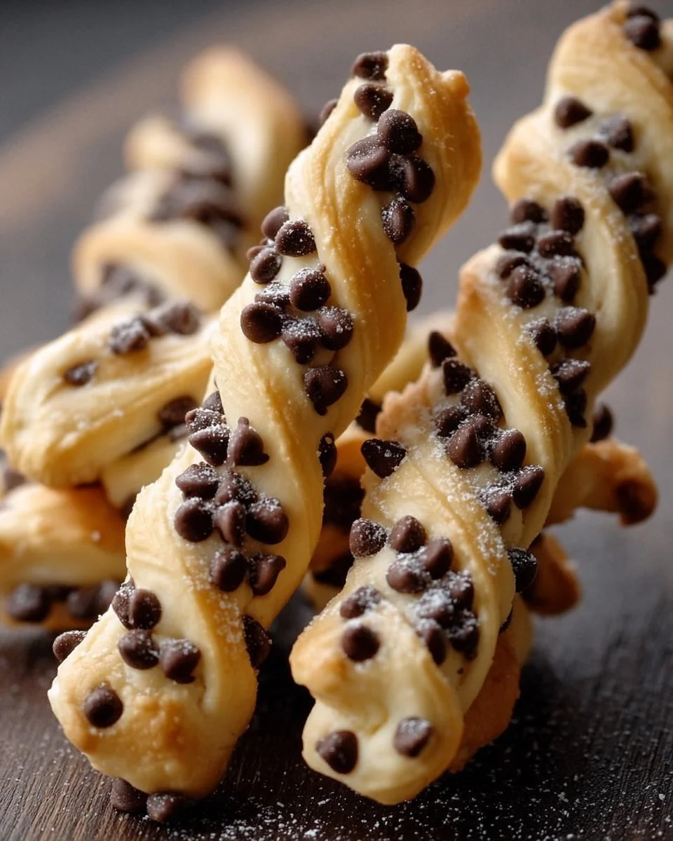 Homemade cookie dough twists ready to be baked and enjoyed.