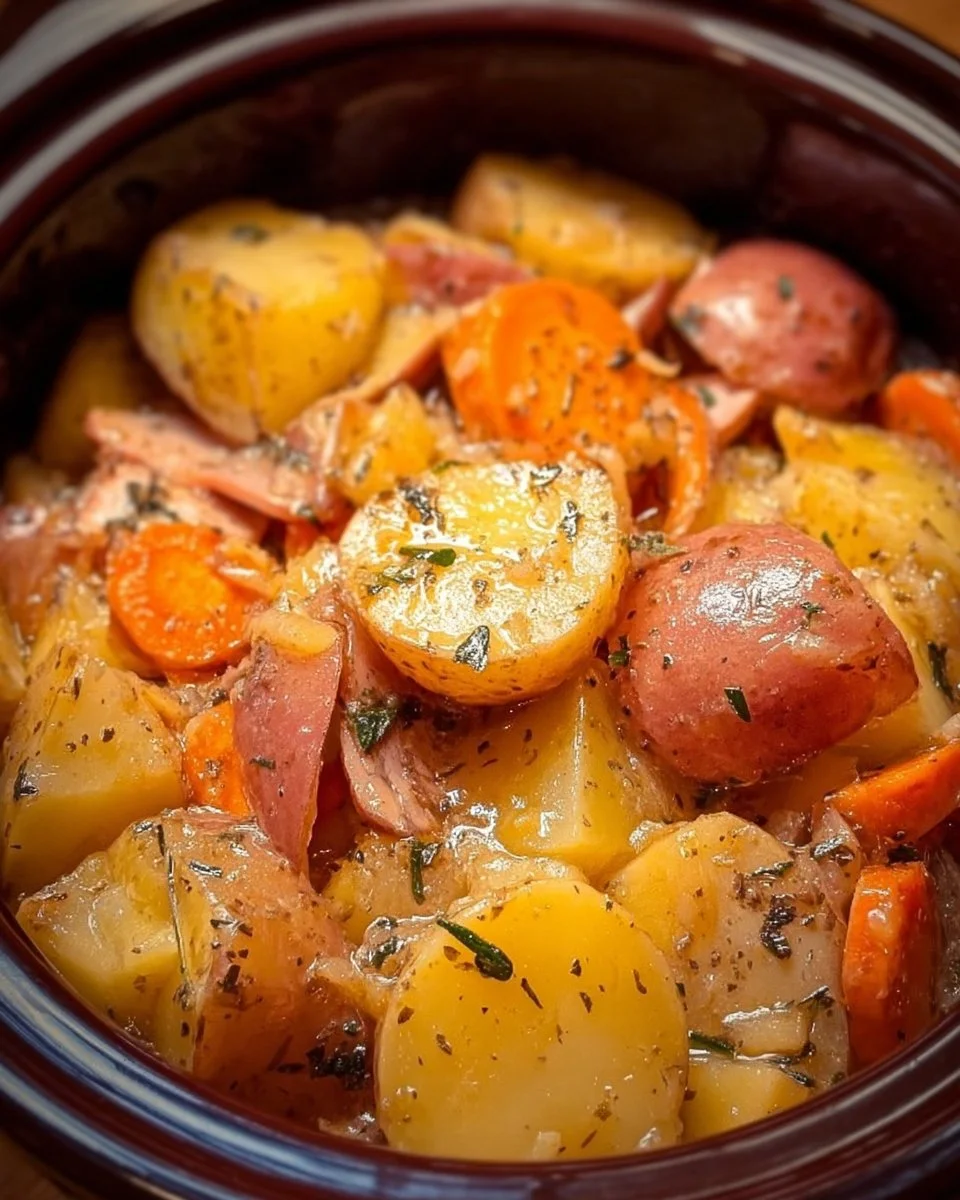 Slow Cooker Turkey with Potatoes in a delicious and hearty dish