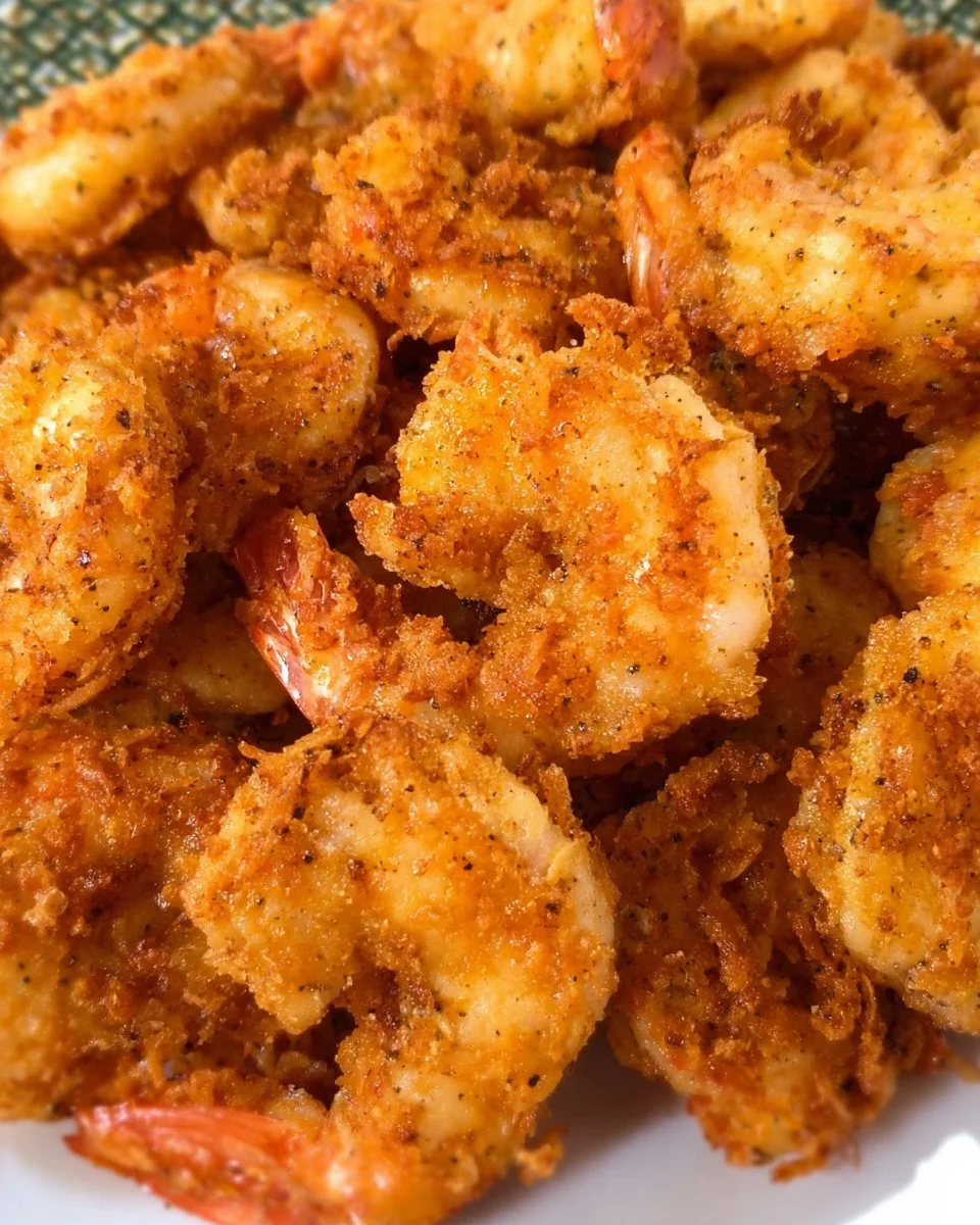 Southern-style crispy fried shrimp dish served on a plate