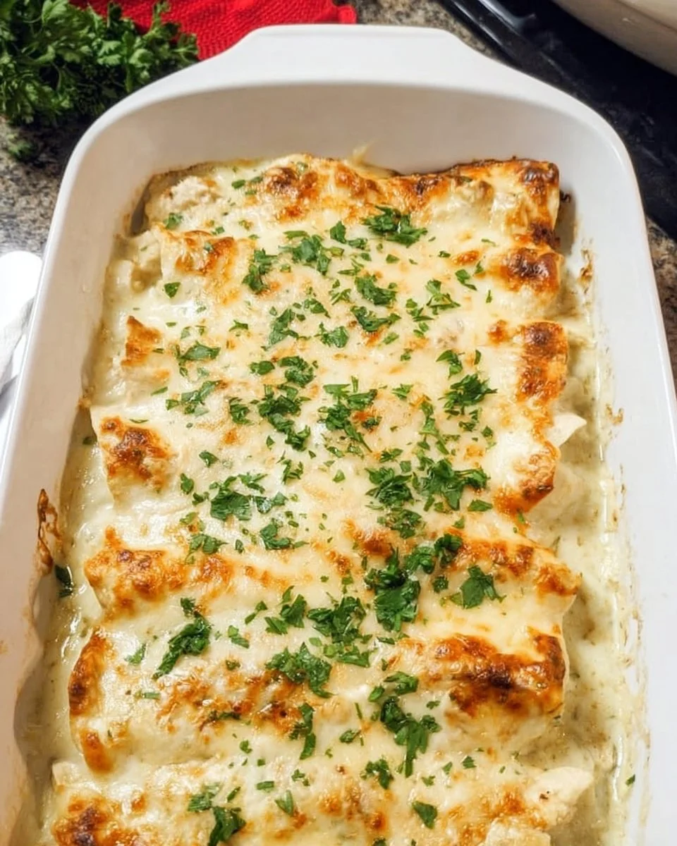 White Chicken Enchiladas