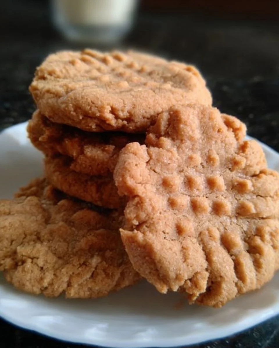 3 Ingredient Peanut Butter Cookies