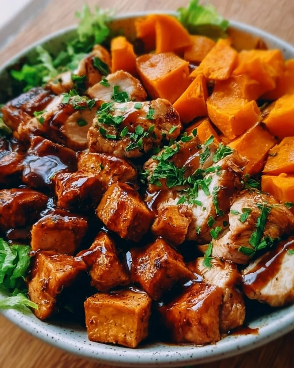 BBQ Chicken Sweet Potato Bowl