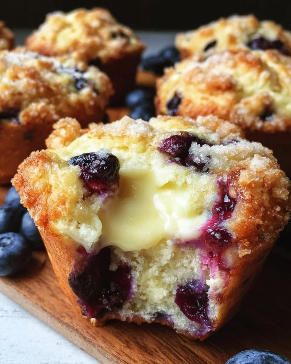 Blueberry Cream Cheese Muffins