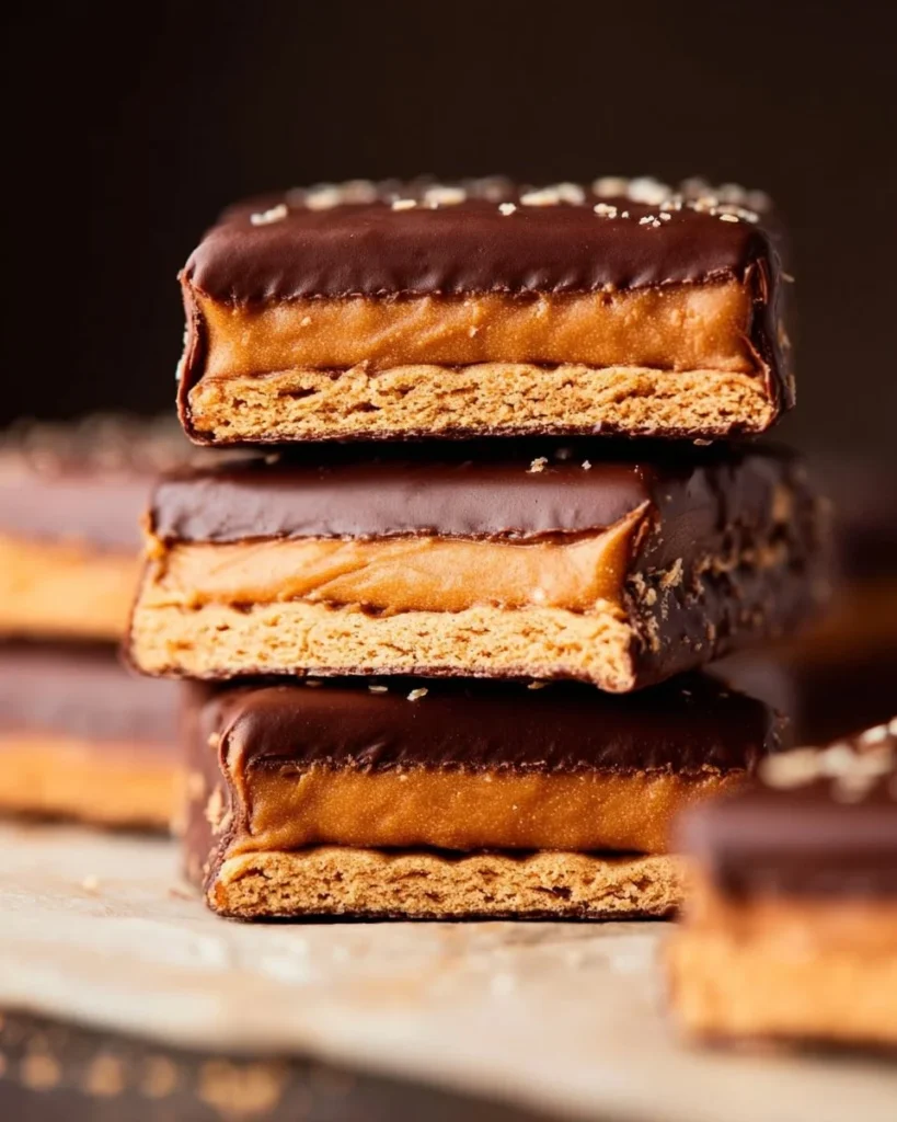 Delicious Buckeye Graham Crackers ready to enjoy.