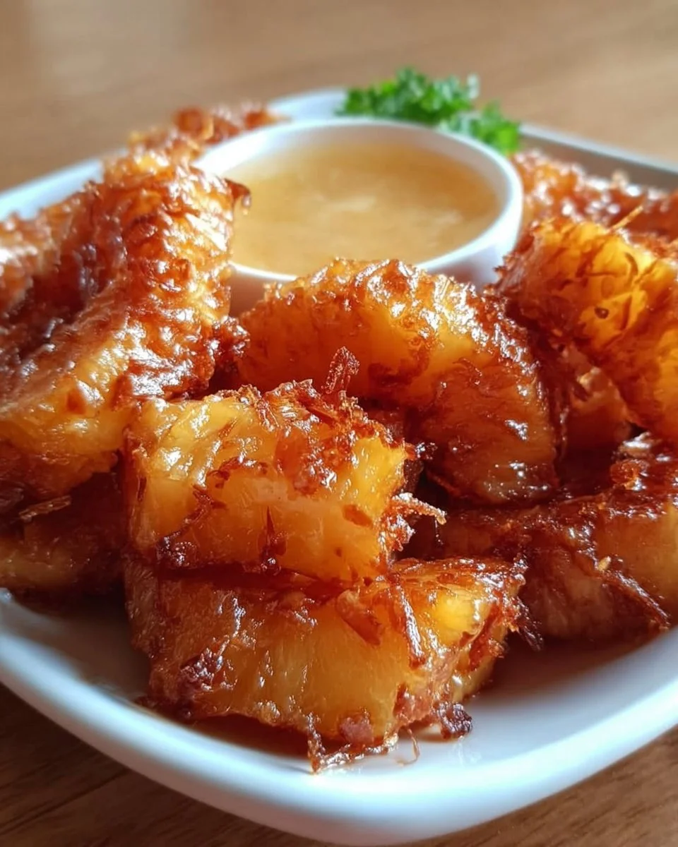 Caramel Fried Pineapple
