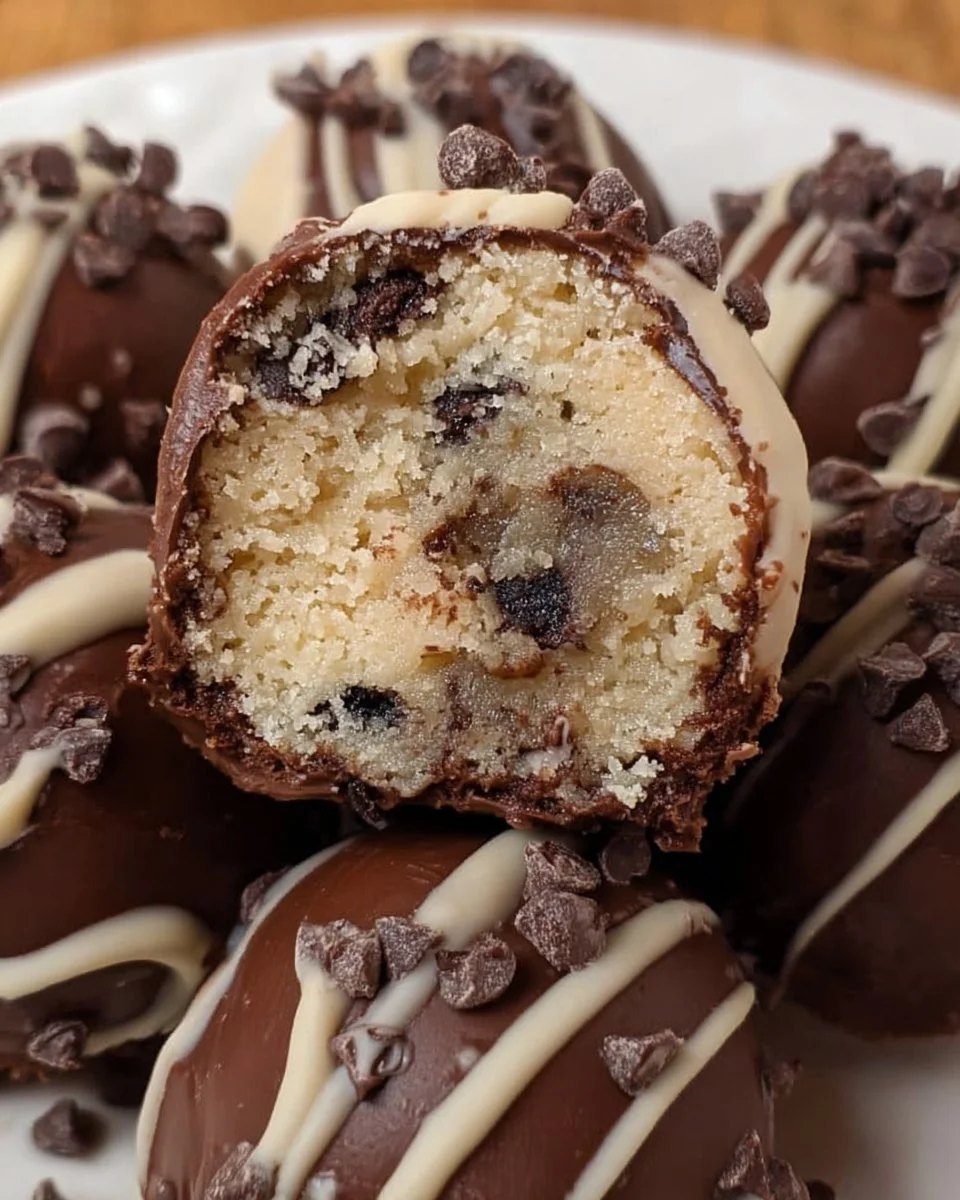 Chocolate Chip Cookie Dough Brownie Bombs