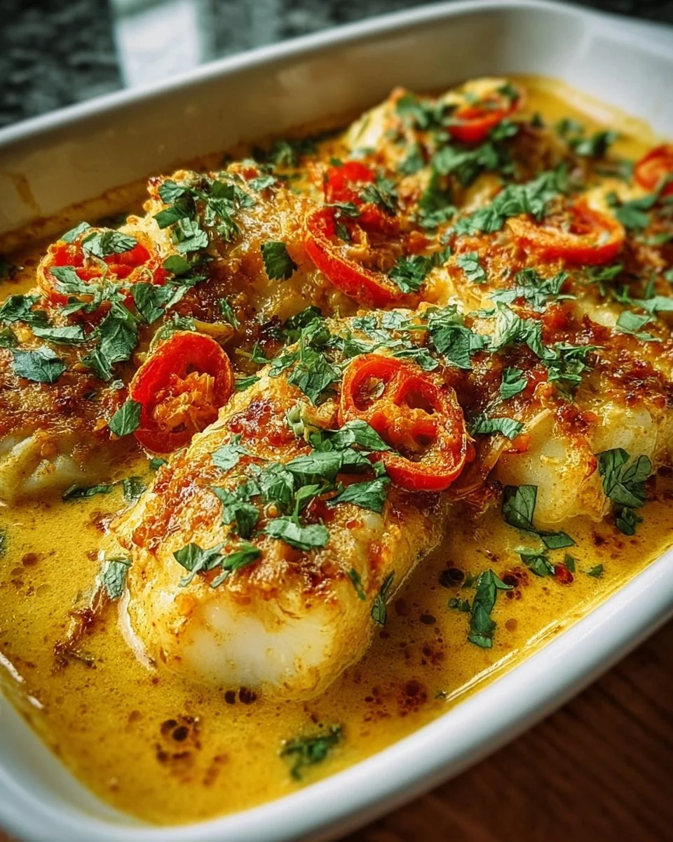 Coconut Curry Baked Cod
