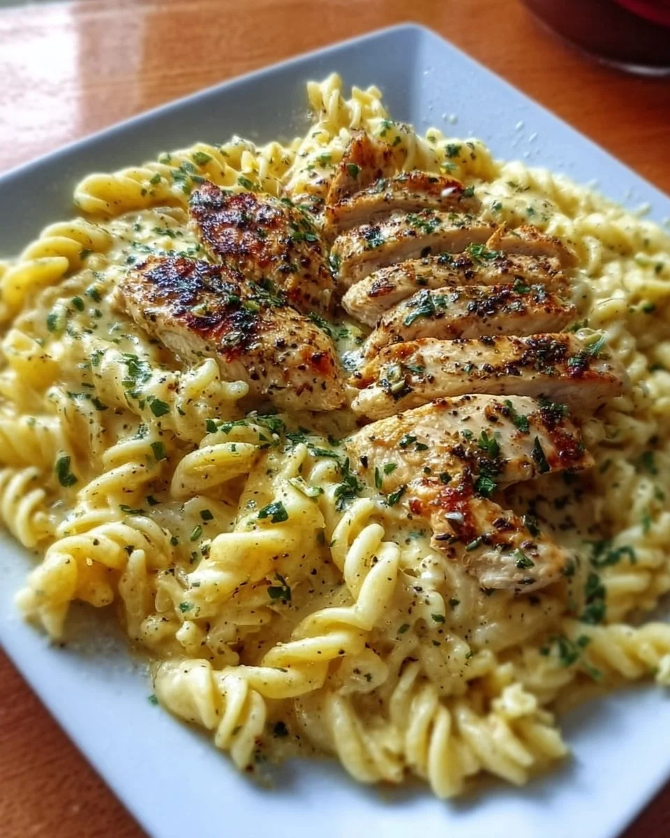 Creamy Garlic Parmesan Chicken Pasta