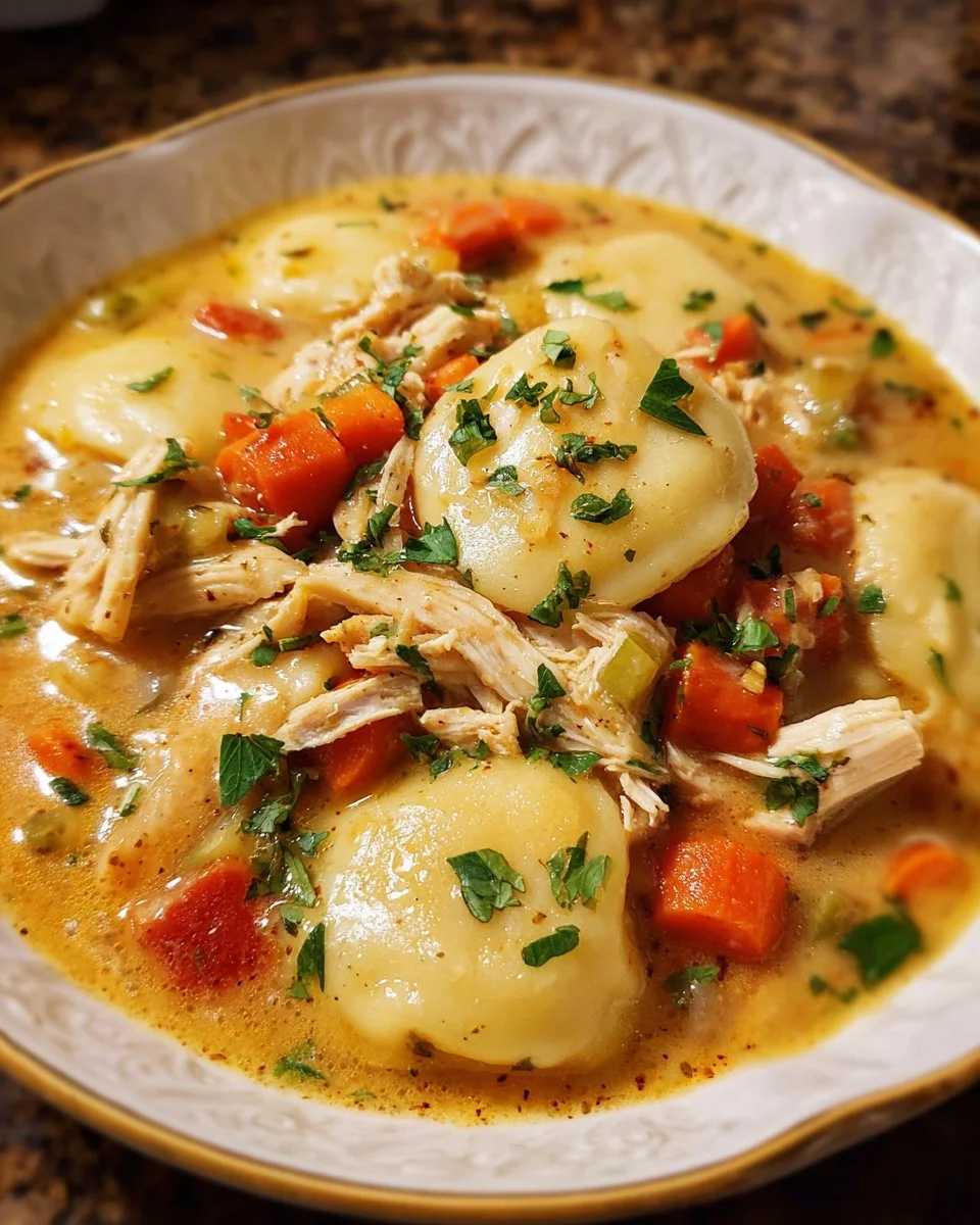 Crock Pot Chicken Pierogi Stew