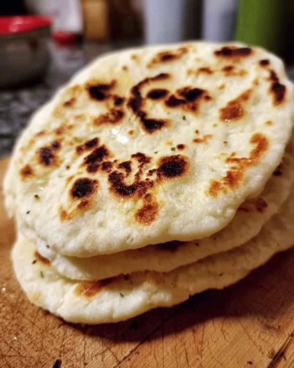 Delicious homemade gluten-free pita bread fresh out of the oven