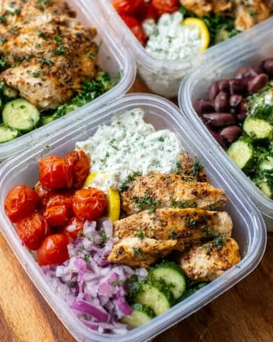 Greek Chicken Meal Prep Bowls