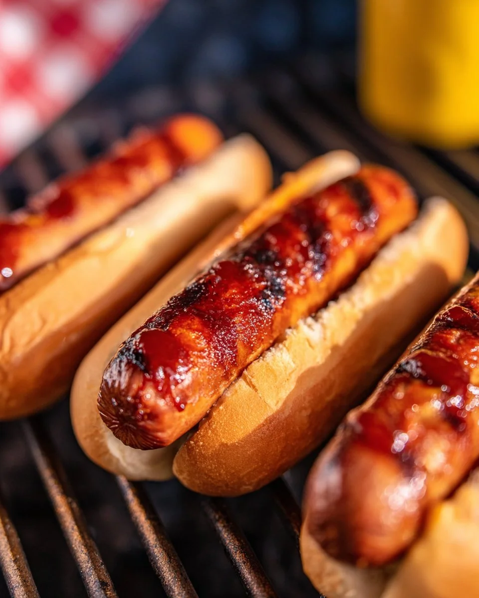 Marinated Grilled Hot Dogs