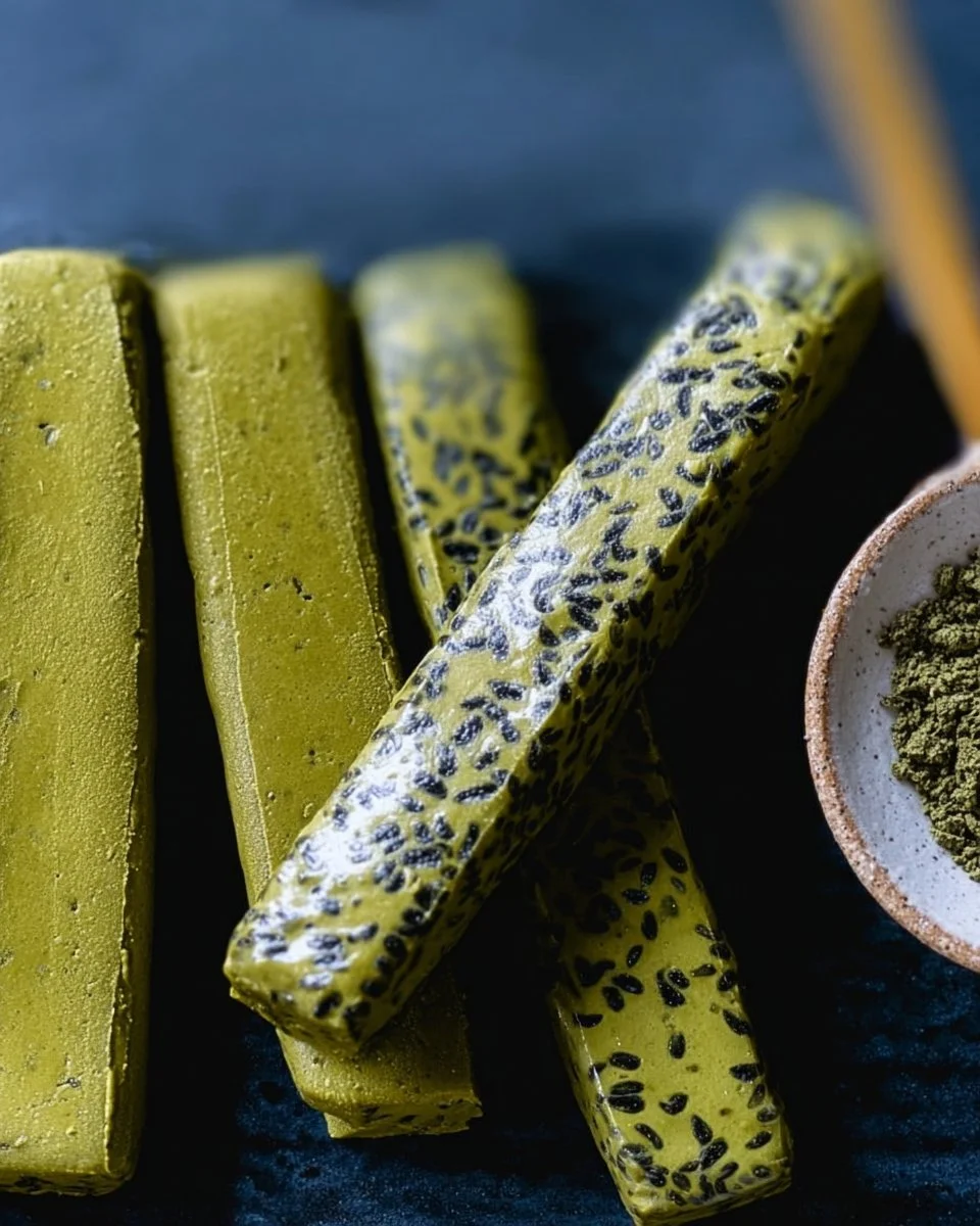 Matcha Black Sesame Nougat Chews