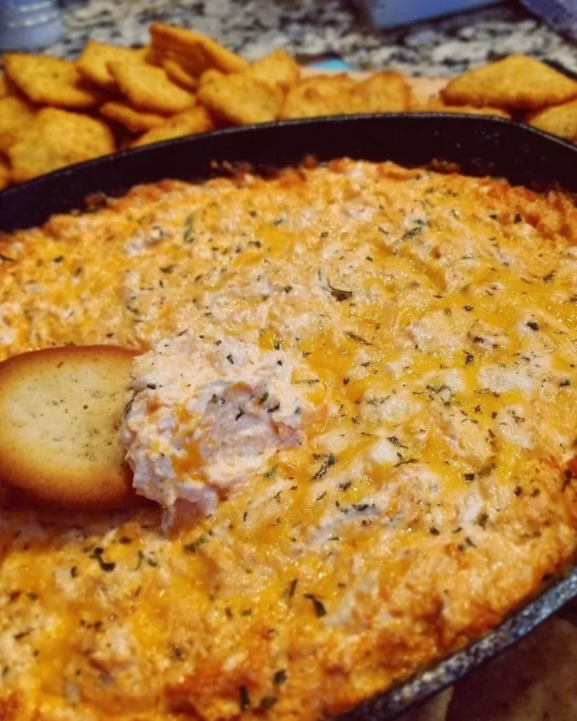 Creamy Mississippi Cheesy Dip in a bowl with tortilla chips