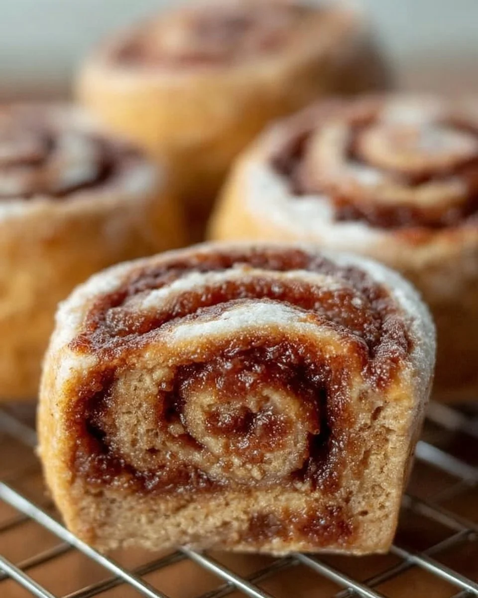 Delicious no-bake cinnamon rolls topped with icing