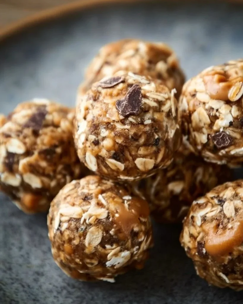 Homemade Peanut Butter Oatmeal Balls for a healthy snack