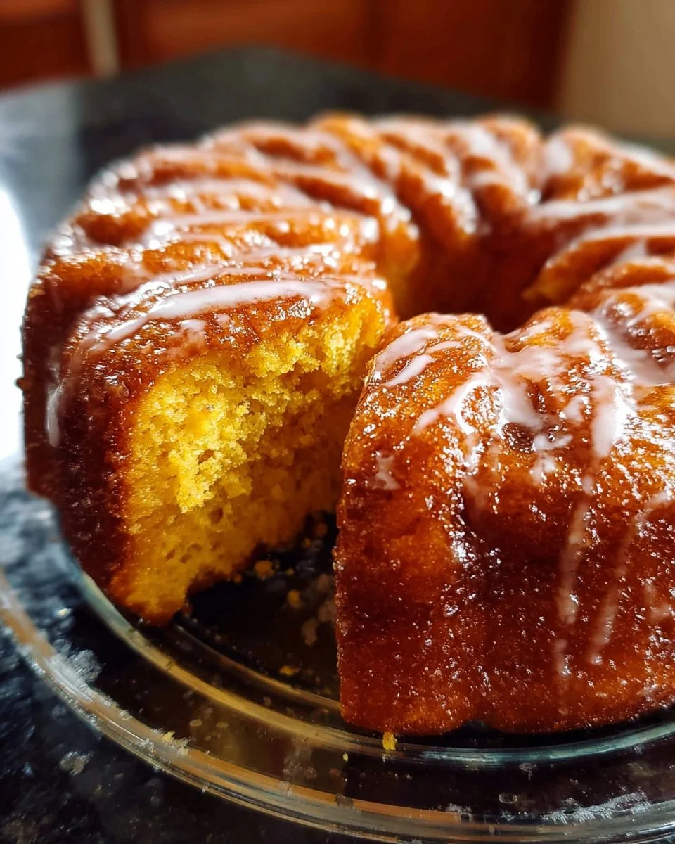 Pumpkin Honey Bun Cake