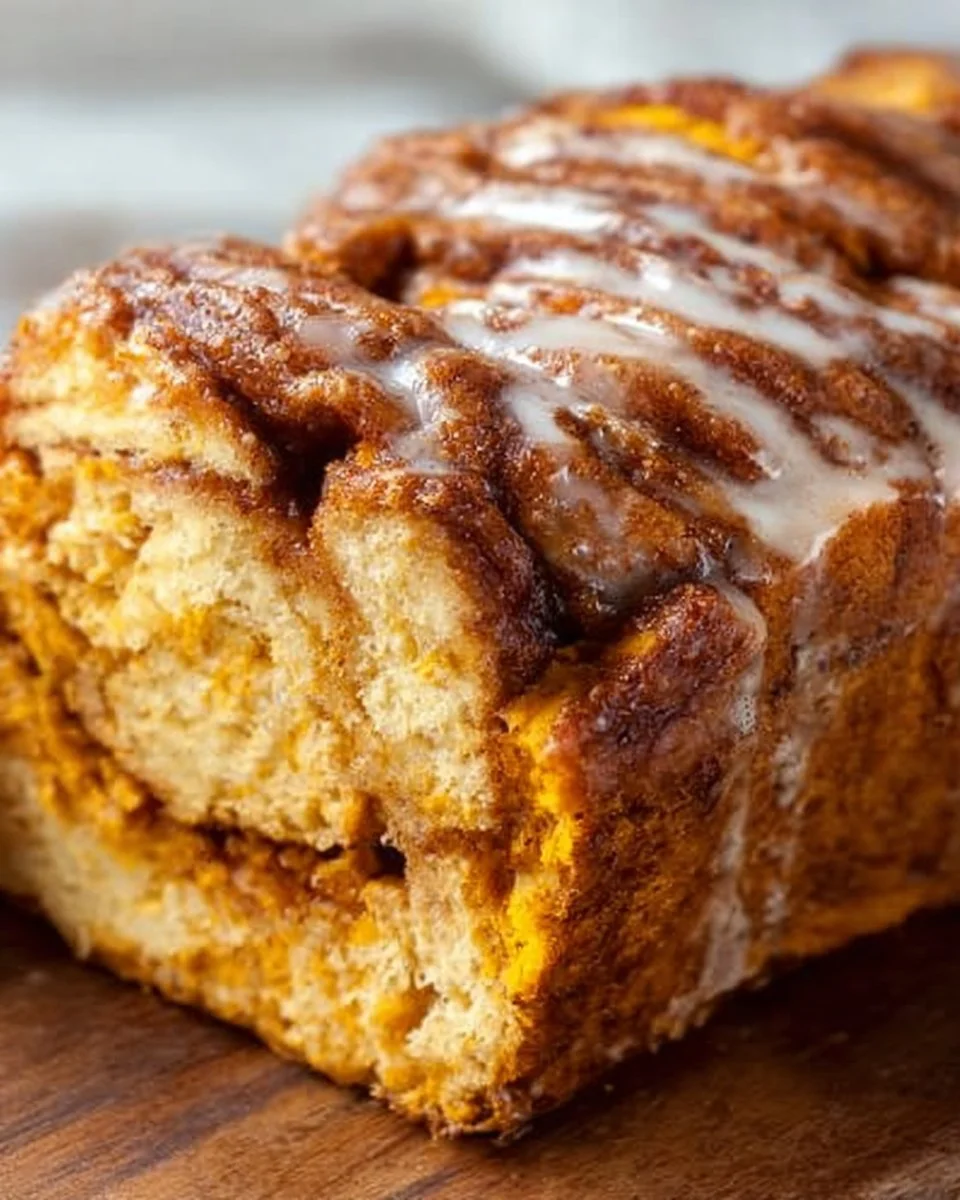 Freshly baked Pumpkin Pull-Apart Loaf served warm with spices