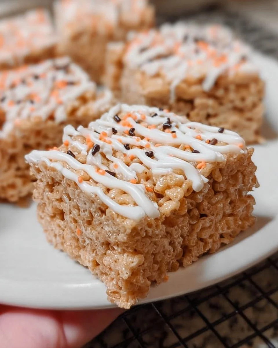 Pumpkin Spice Rice Krispie Treats