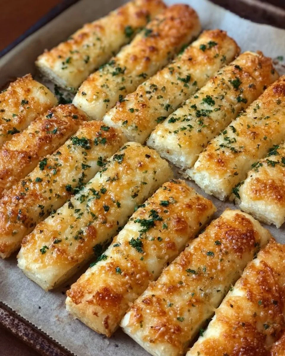 Delicious homemade sheet pan breadsticks baked to perfection
