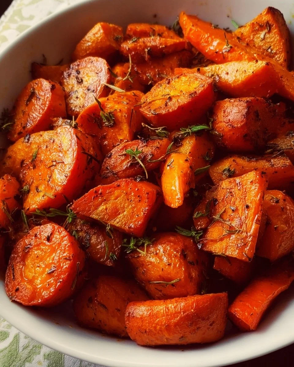 Roasted Sweet Potatoes and Carrots