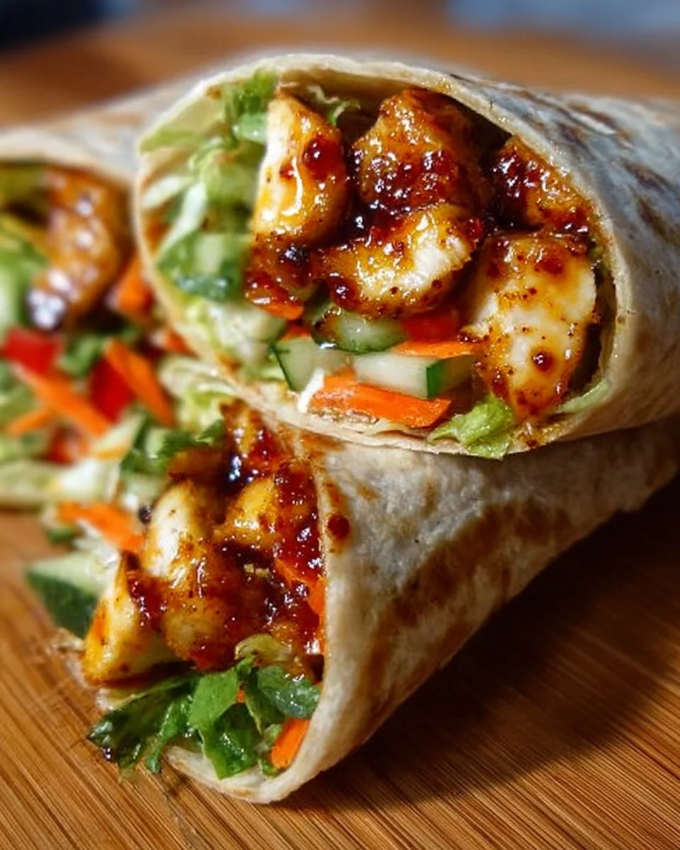 Sweet Chili Chicken Wraps