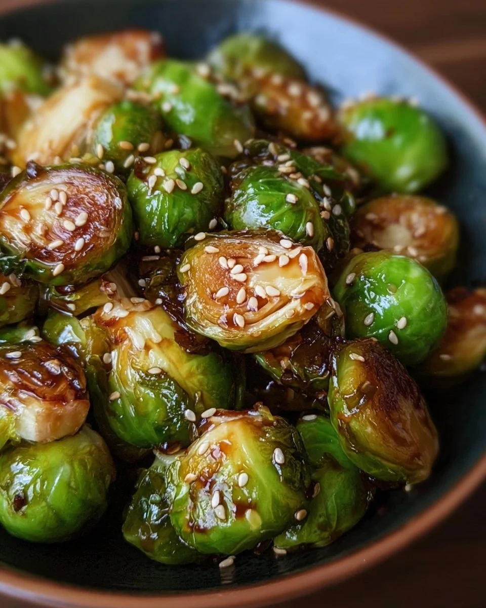 Teriyaki Glazed Brussels Sprouts