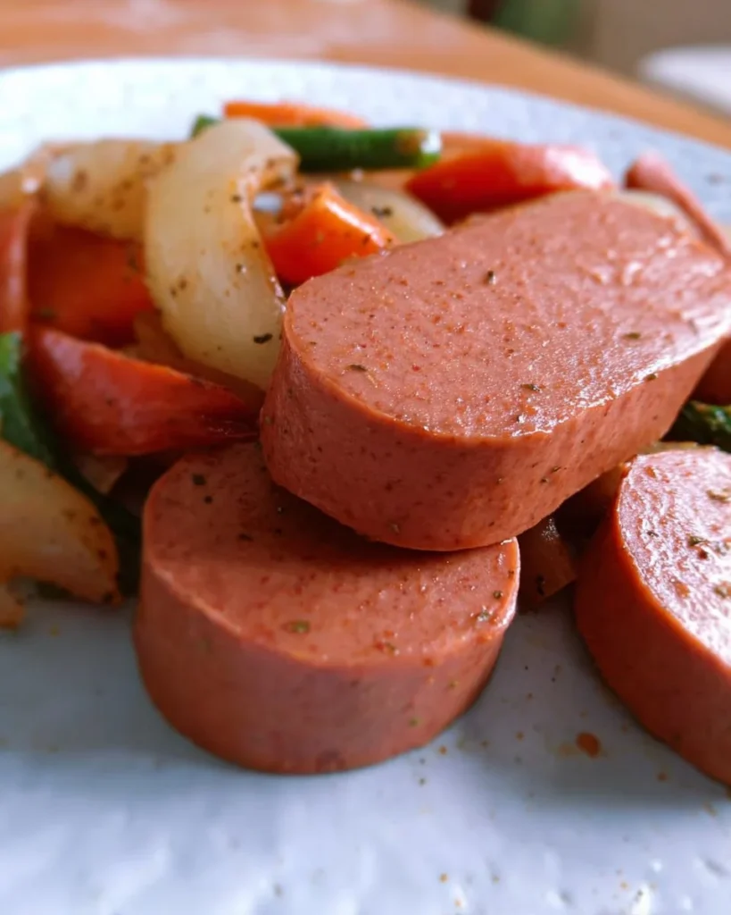 Delicious Vegan Lyoner slices for plant-based meals