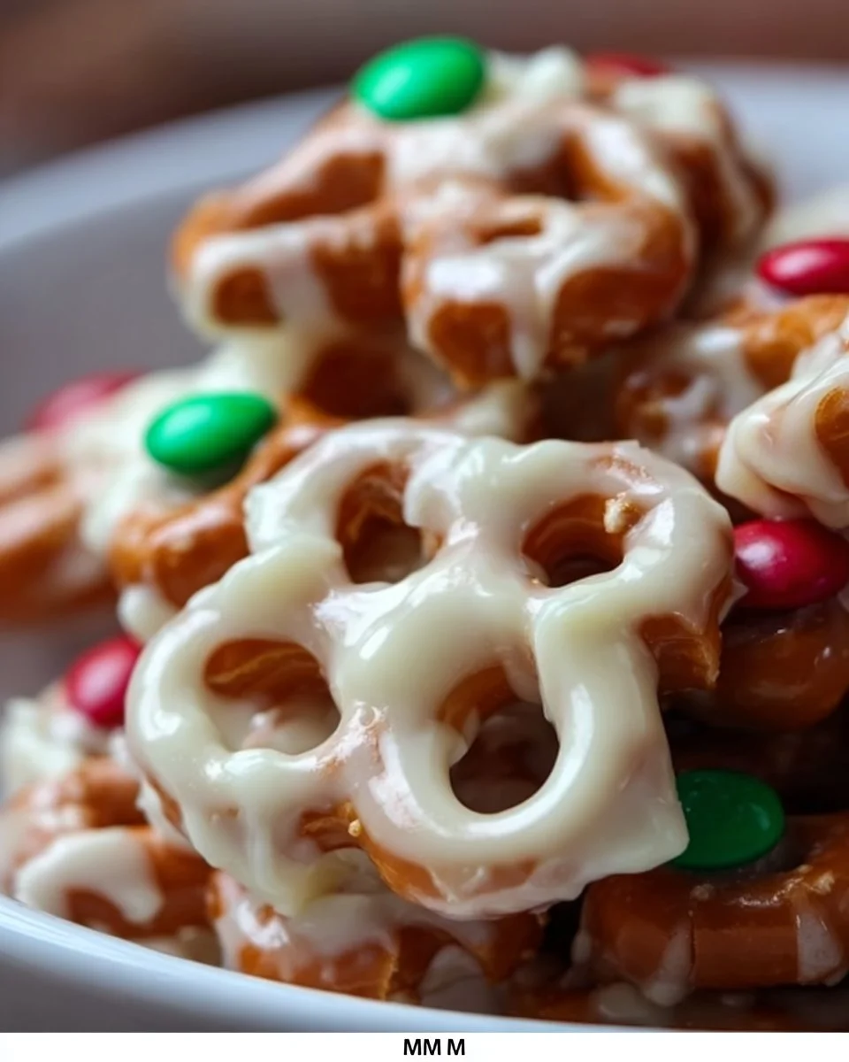 White Chocolate Pretzel Crockpot Candy