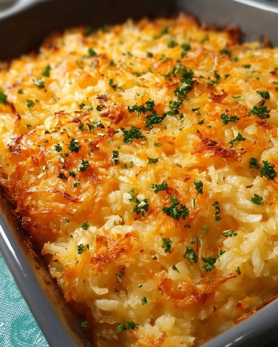 Baked Homemade Hashbrown Casserole