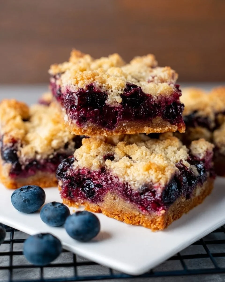 Blueberry Crumble Bars