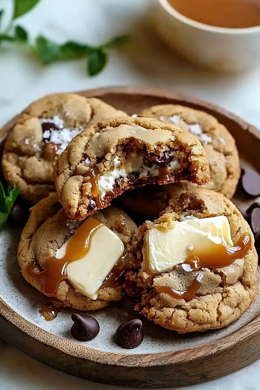 Caramel Cheesecake Cookies