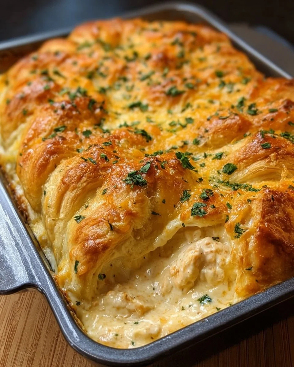 Cheesy Chicken Crescent Bake