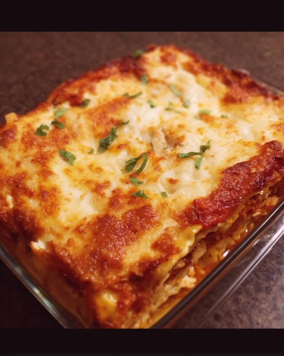 Cheesy Chicken Lasagna