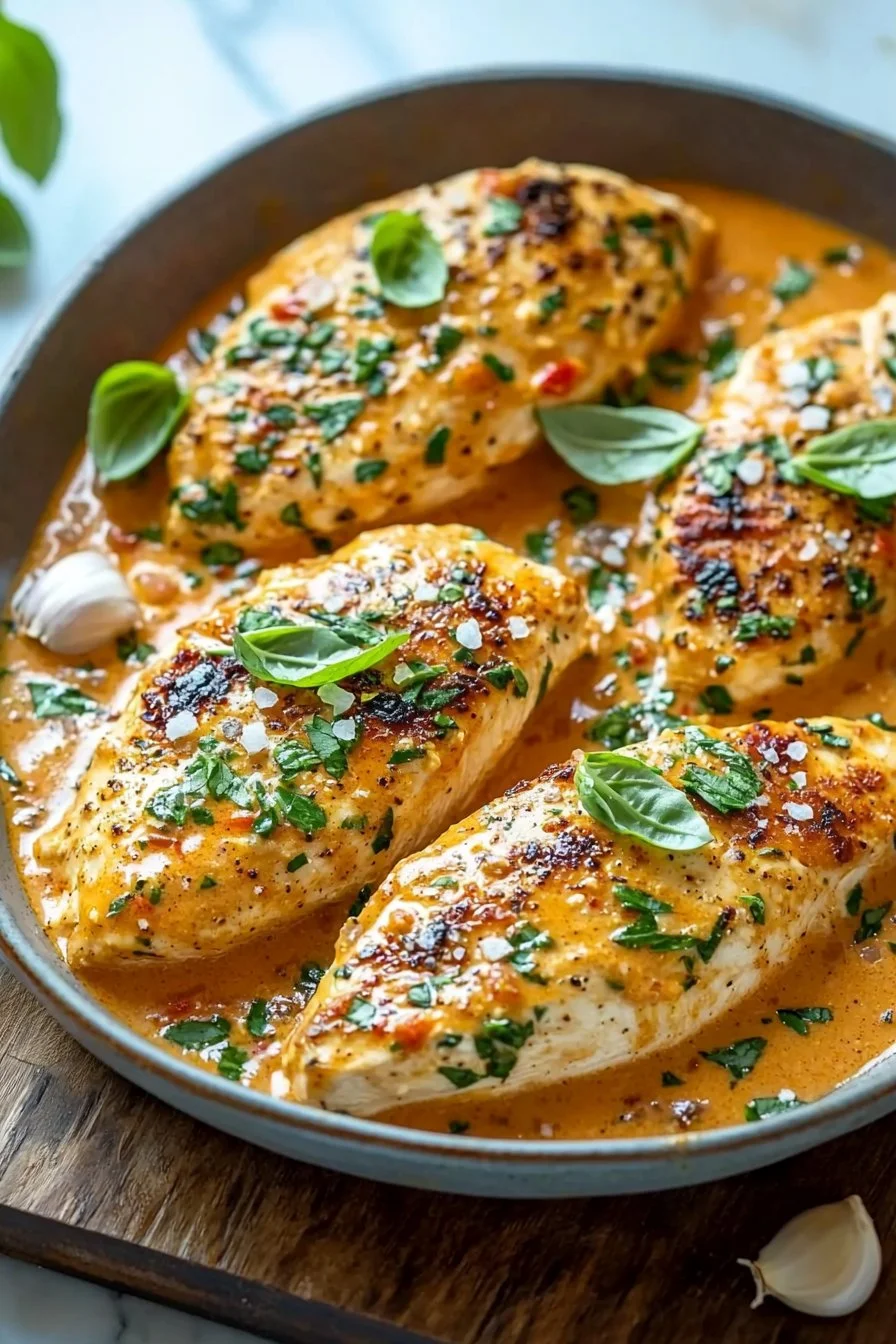 Chicken Fillets with Tomato Cream