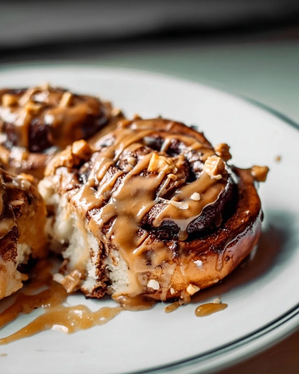 Chocolate Caramel Cinnamon Rolls